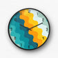 Abstract Desert Sun Wall Clock
