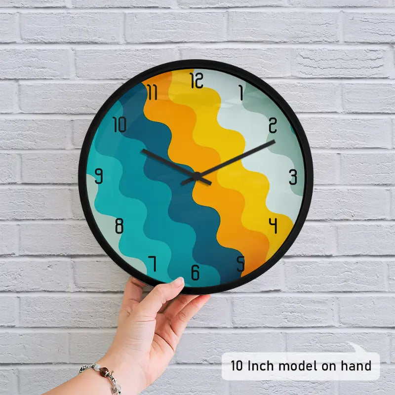 Abstract Desert Sun Wall Clock