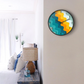 Abstract Desert Sun Wall Clock