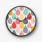 Pastel Terrazzo Speckle Wall Clock