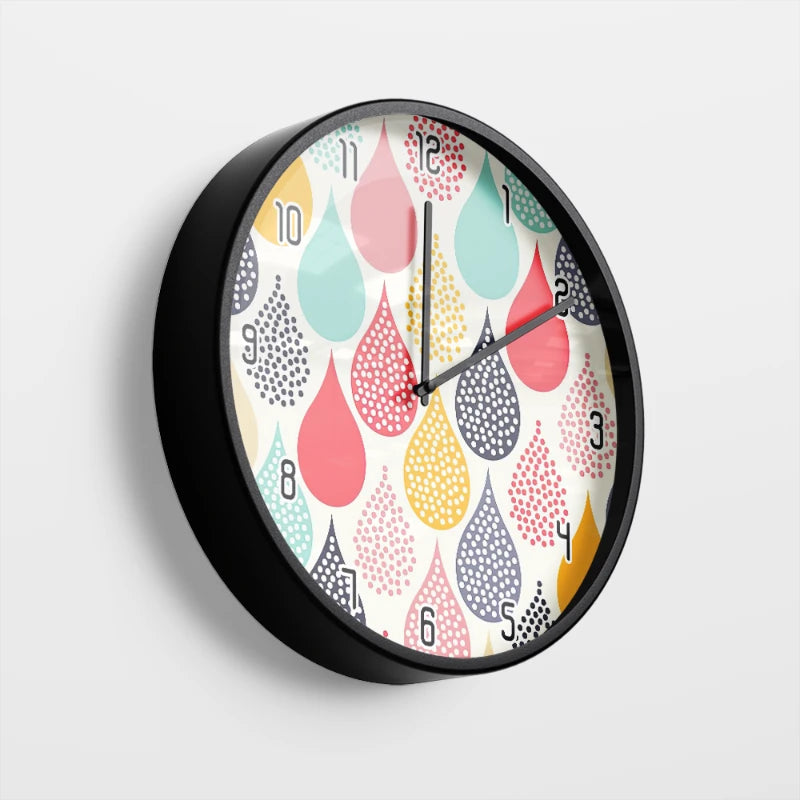 Pastel Terrazzo Speckle Wall Clock