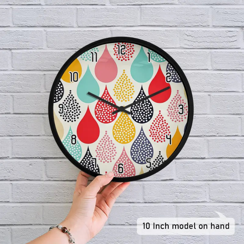 Pastel Terrazzo Speckle Wall Clock