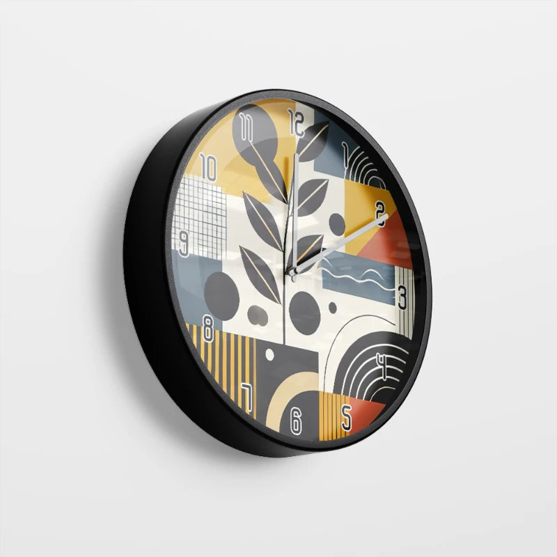 Colorful Memphis Style Wall Clock