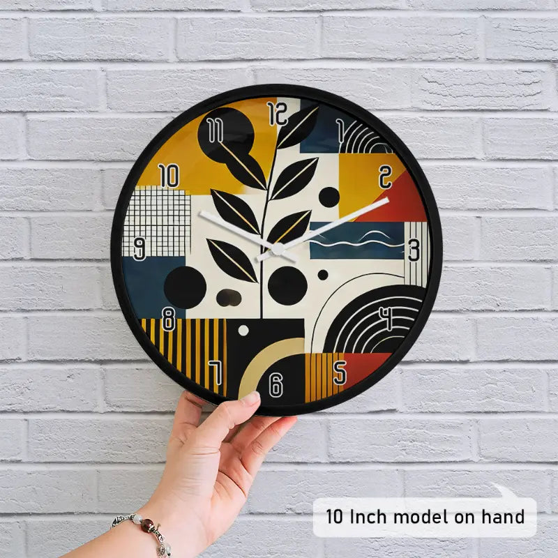 Colorful Memphis Style Wall Clock
