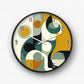 Whimsical Dotted Pattern Wall Clock