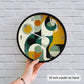 Whimsical Dotted Pattern Wall Clock