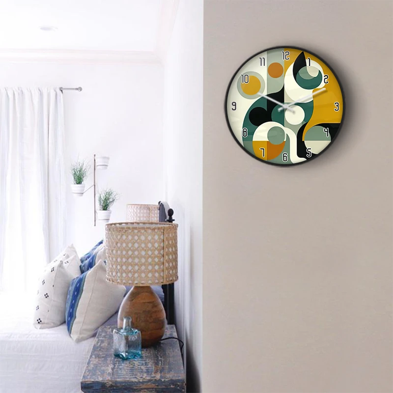 Whimsical Dotted Pattern Wall Clock