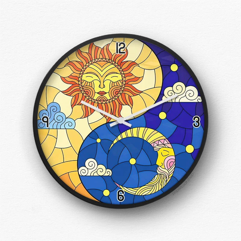 Bright Summer Shapes Wall Clock