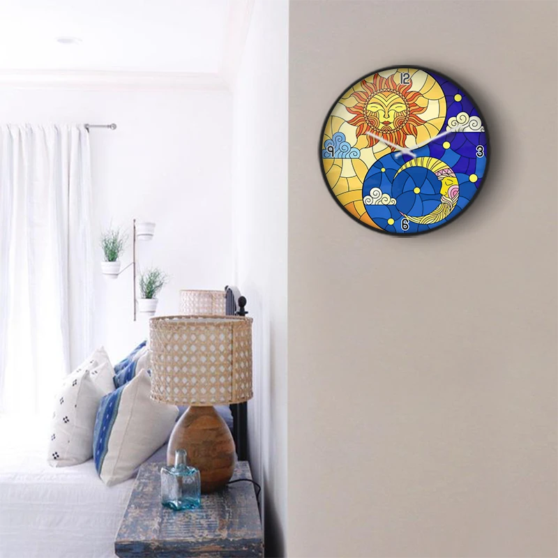 Bright Summer Shapes Wall Clock