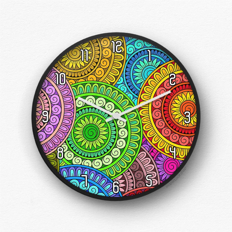 Soft Rainbow Arch Wall Clock
