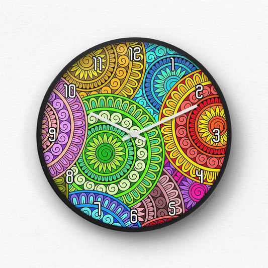 Soft Rainbow Arch Wall Clock