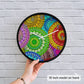 Soft Rainbow Arch Wall Clock
