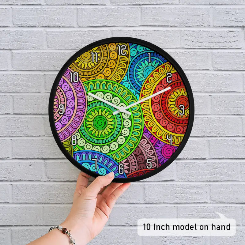 Soft Rainbow Arch Wall Clock