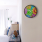 Soft Rainbow Arch Wall Clock