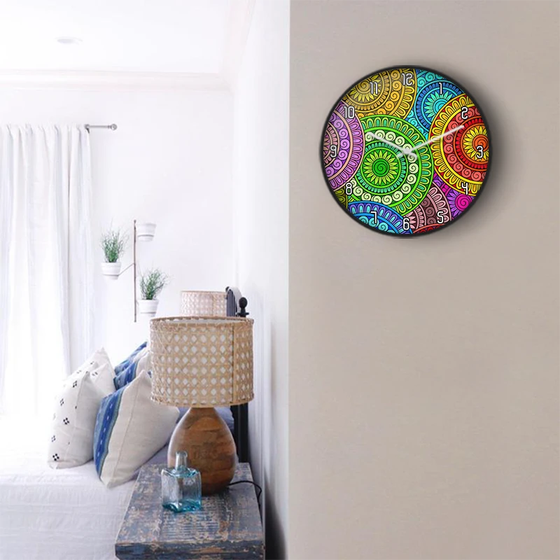 Soft Rainbow Arch Wall Clock