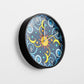 Abstract Pastel Botanical Wall Clock