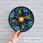 Tropical Leaves Pattern Wall Clock