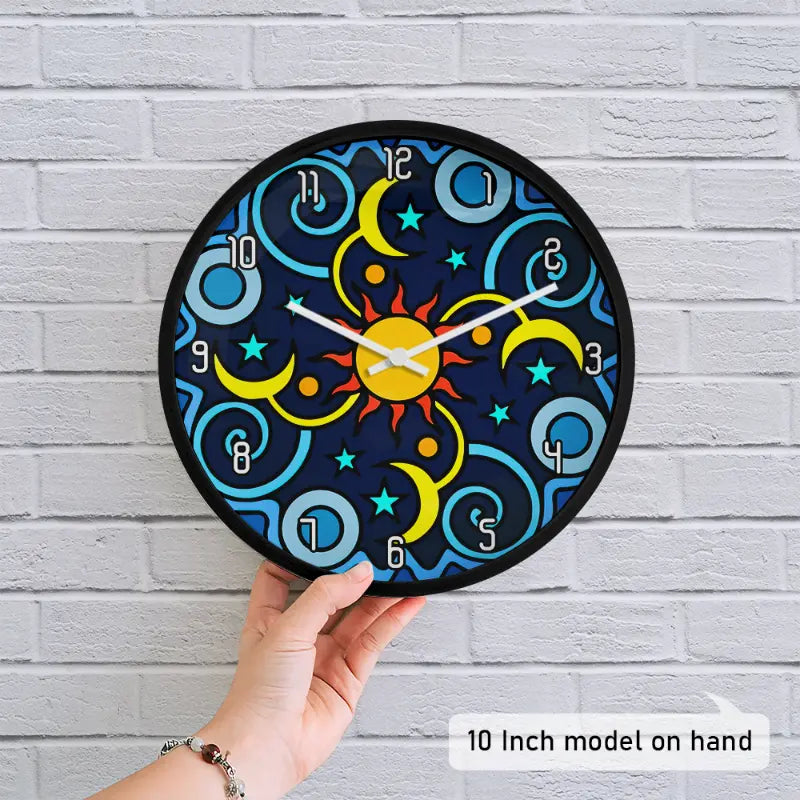 Tropical Leaves Pattern Wall Clock