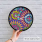Delicate Floral Line Art Wall Clock