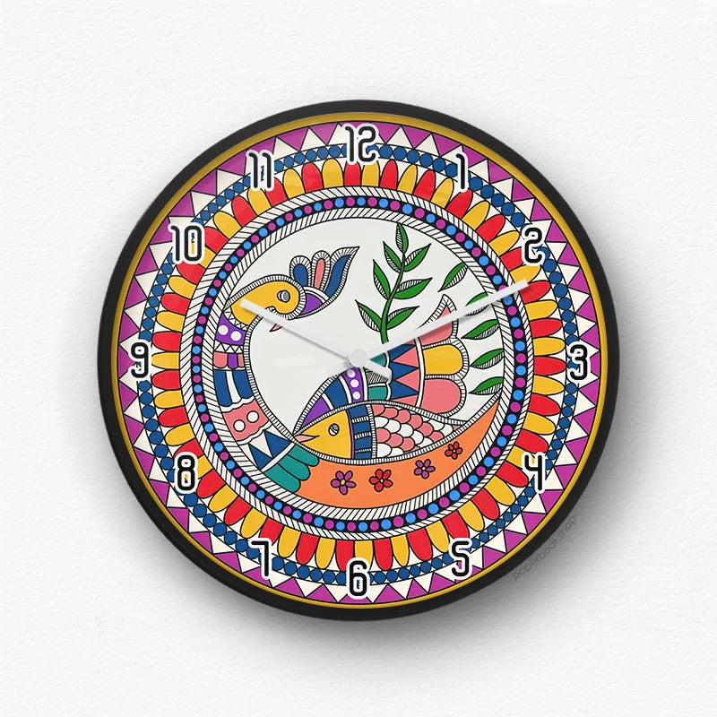 Modern Abstract Leaf Wall Clock