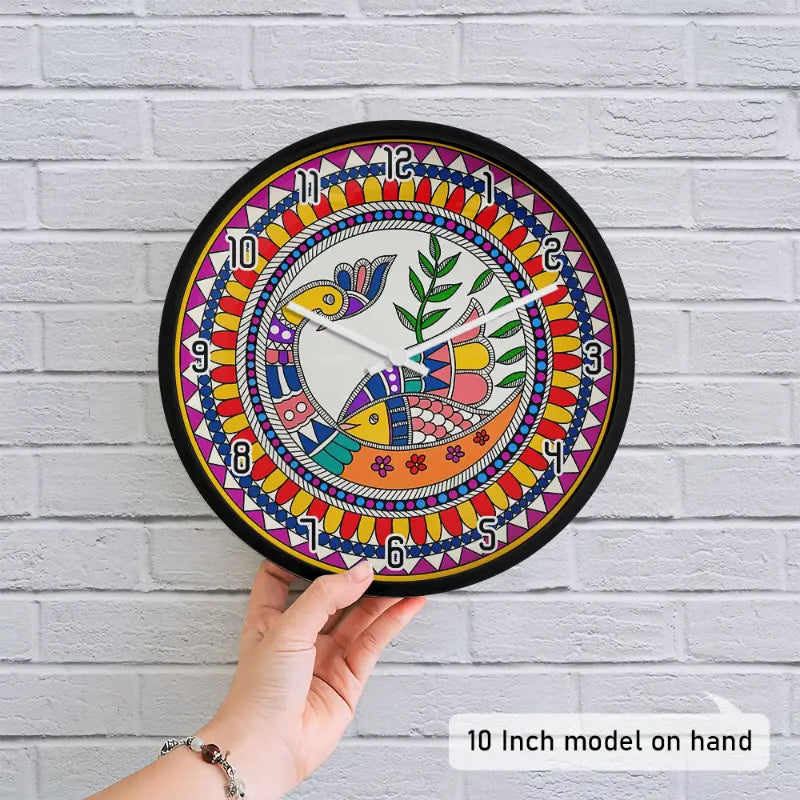 Modern Abstract Leaf Wall Clock