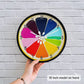 Colorful Citrus Slice Wall Clock