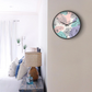 Pastel Tropical Monstera Wall Clock