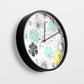 Minimalist Botanical Floral Wall Clock
