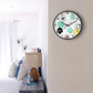 Minimalist Botanical Floral Wall Clock