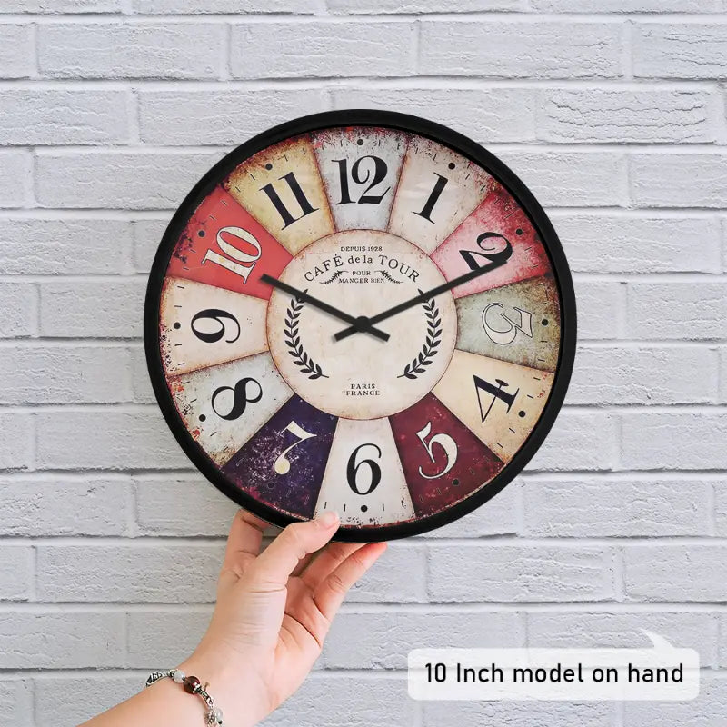 Vintage Cafe De La Tour Wall Clock