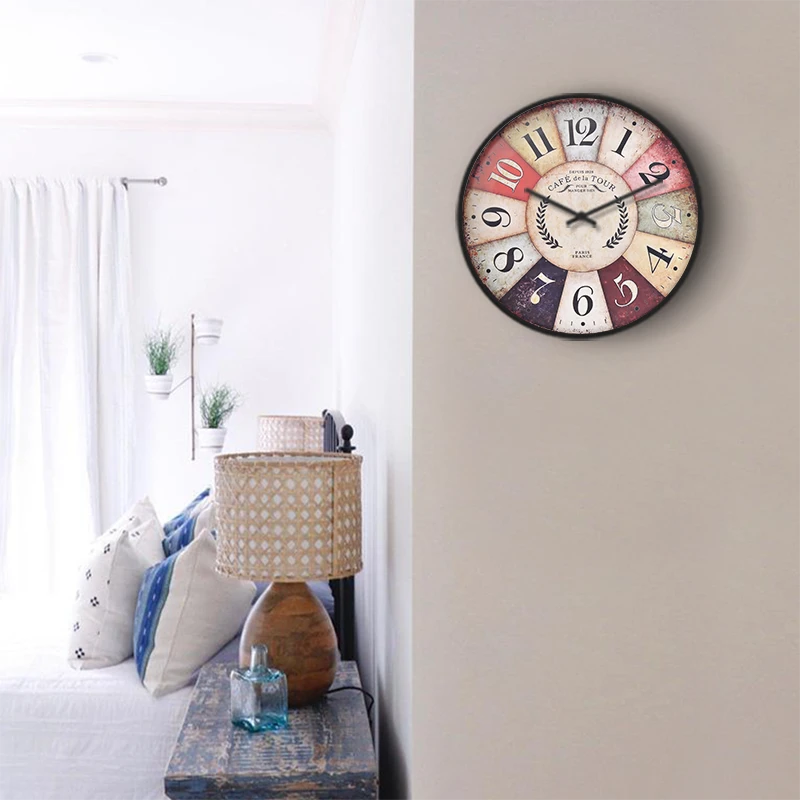 Vintage Cafe De La Tour Wall Clock
