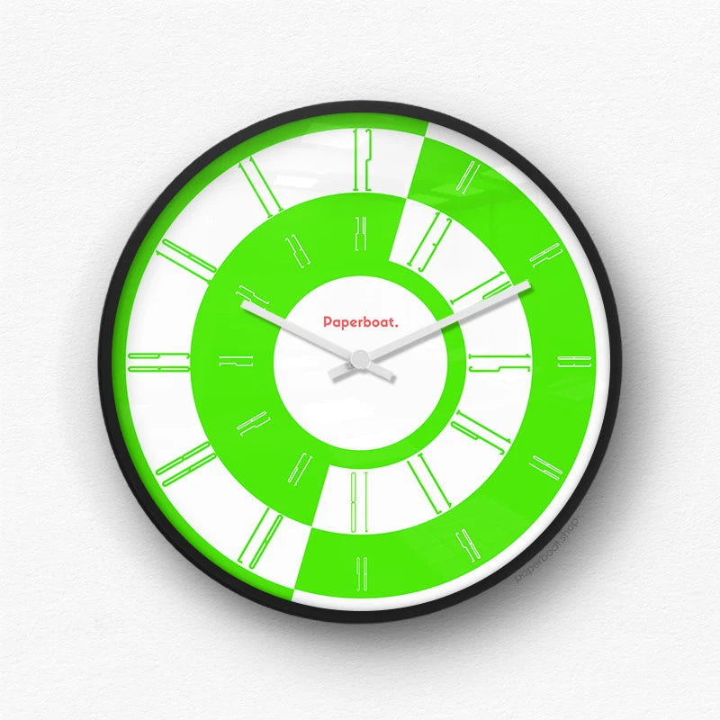 24 Hours Day & Night Dial Light Wall Clock