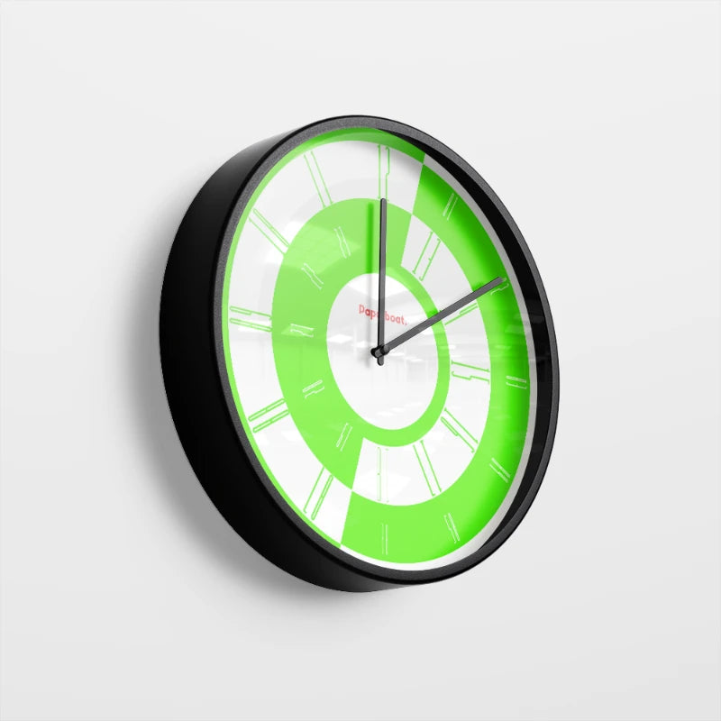24 Hours Day & Night Dial Light Wall Clock