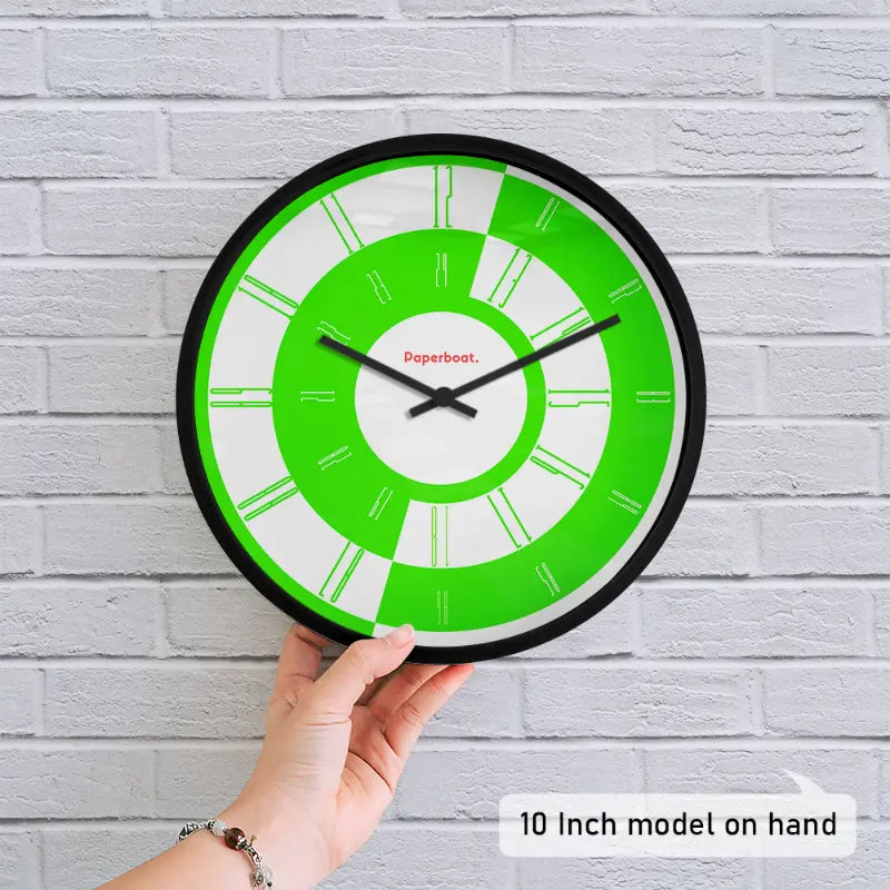 24 Hours Day & Night Dial Light Wall Clock
