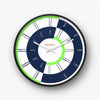 24 Hours Day & Night Dial Dark wall clock