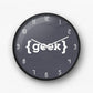 Geek Curly Braces Wall Clock