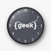 Geek Curly Braces Wall Clock