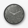Physics Science Formulas Chalkboard Wall Clock