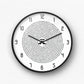 Pi Symbol Mathematical Spiral Wall Clock