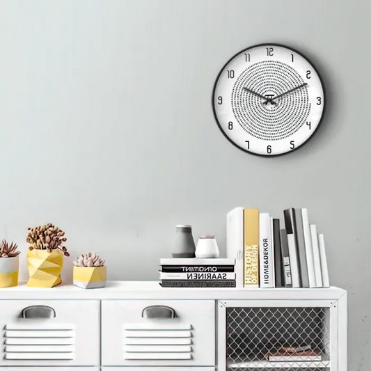 Pi Symbol Mathematical Spiral Wall Clock