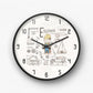 Engineer Cartoon Character Wall Clock