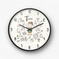 Teacher Cartoon Character Education Wall Clock