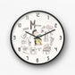 Musician Cartoon Character Instruments Wall Clock