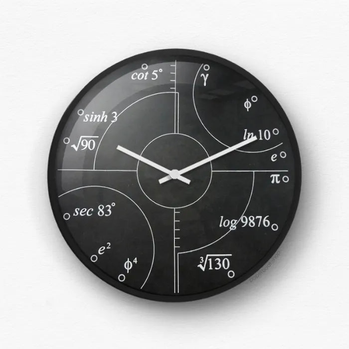 Trigonometry Logarithmic Math Functions Wall Clock