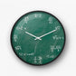 Algebraic Equations Math Chalkboard Wall Clock