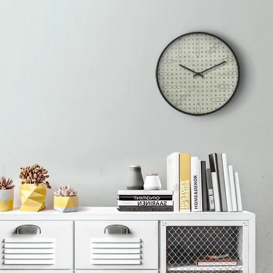 Word Search Puzzle Numbers Wall Clock