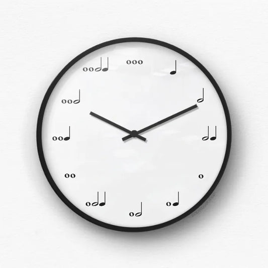 Musical Notes Counting Wall Clock