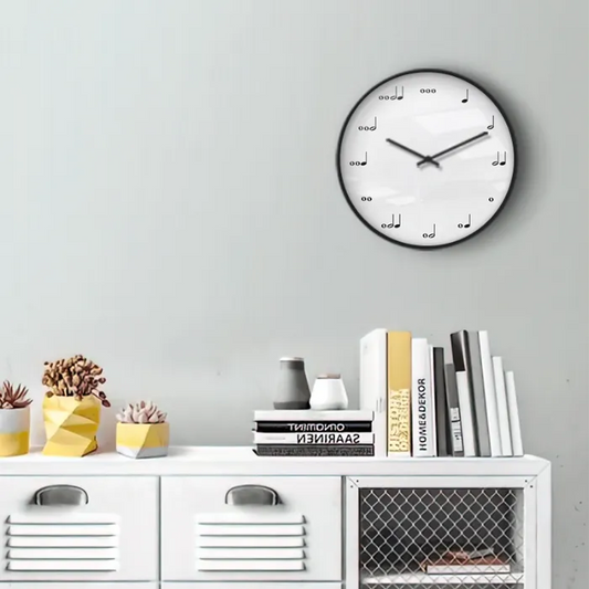 Musical Notes Counting Wall Clock
