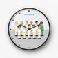 Real Madrid Cartoon wall clock
