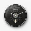 Black Mirror black Wall Clock